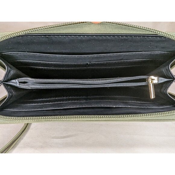 MFK COLLECTION Wallet Wristlet Green Olive - Picture 6 of 8
